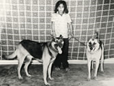 Bhoopathy(elder brother)  with German Shepherds